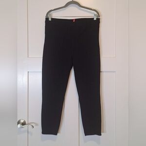 Spanx Black Denim Capri Pants High Waisted Stretch Rear Pockets Size 1X